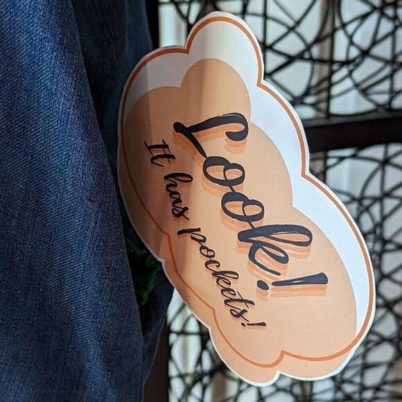 Zara TRF Collection Large blue denim tunic, made in India - Picture 2 of 10